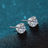 MJ-52 D Color Moissanite Lab Diamond Stud Earring For Women 925 Sterling Silver Wedding Engagement Ear Studs Jewelry